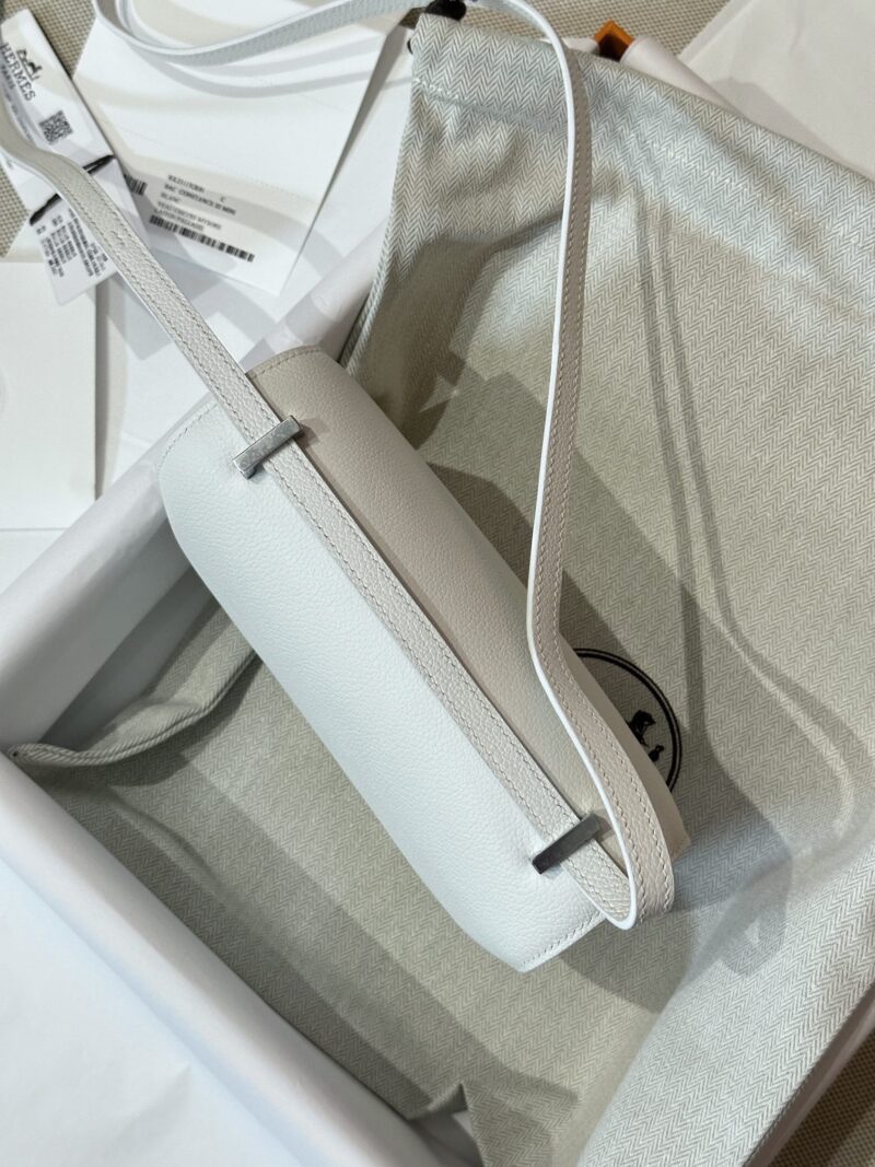 Hermès Constance 19 Blanc Chevre Palladium Hardware