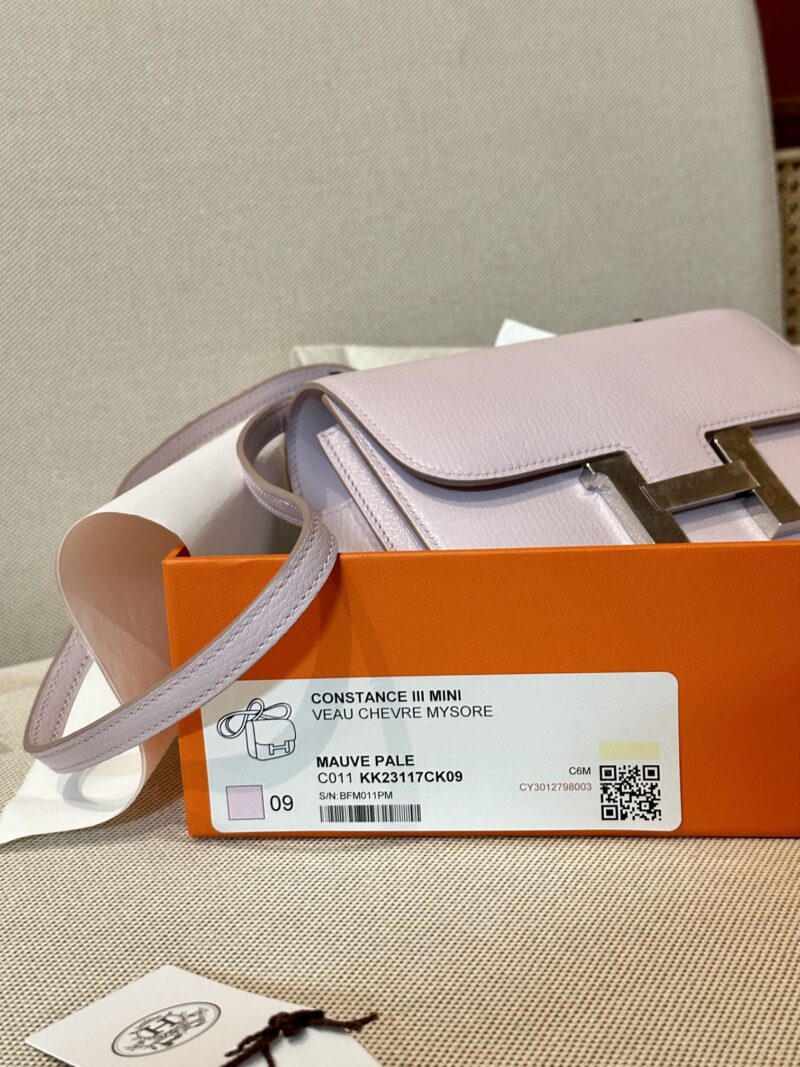 Hermès Constance 18 Mauve Pale Chevre Palladium Hardware - Image 9