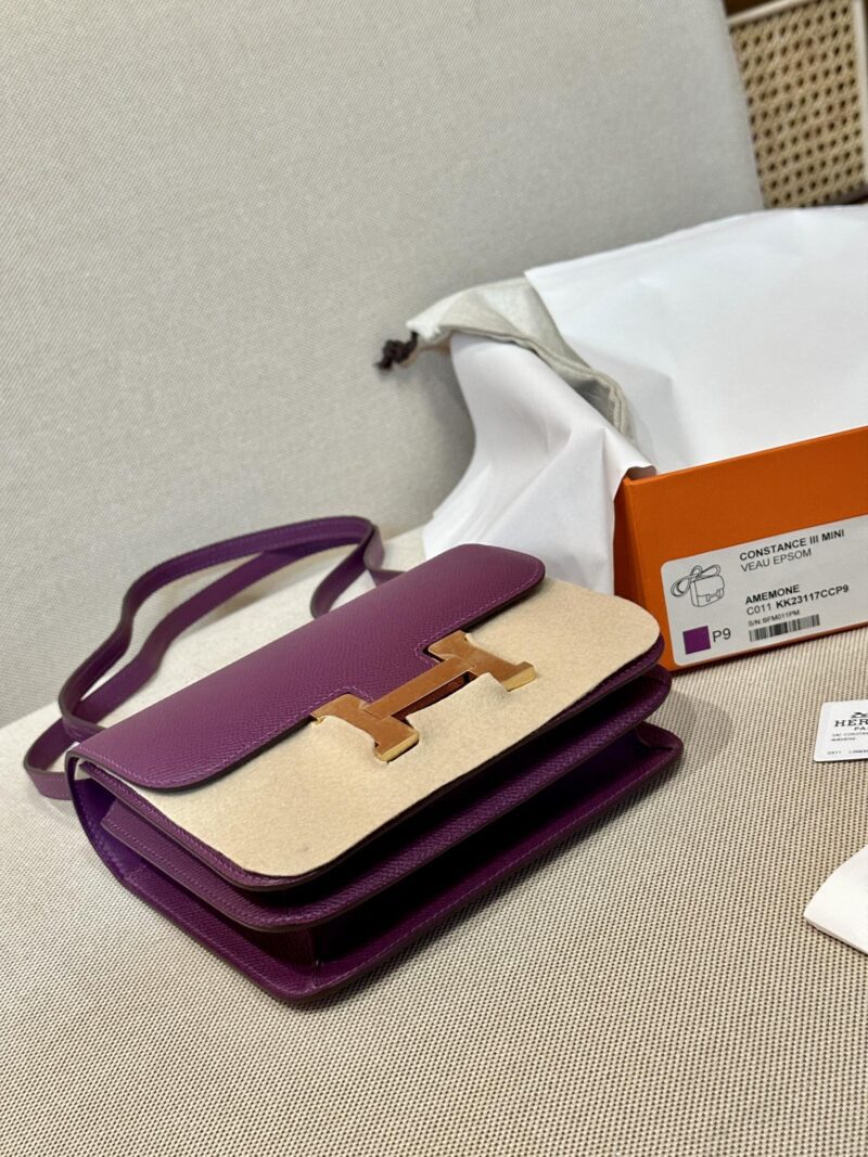 Hermès Constance 19 Anemone Epsom Gold Hardware - Image 2