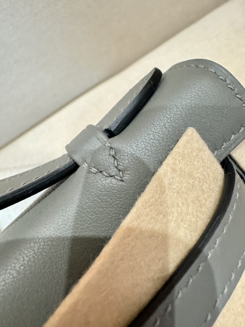 Hermès Kelly Pochette Gris Meyer, Gold Swift Gold Hardware
