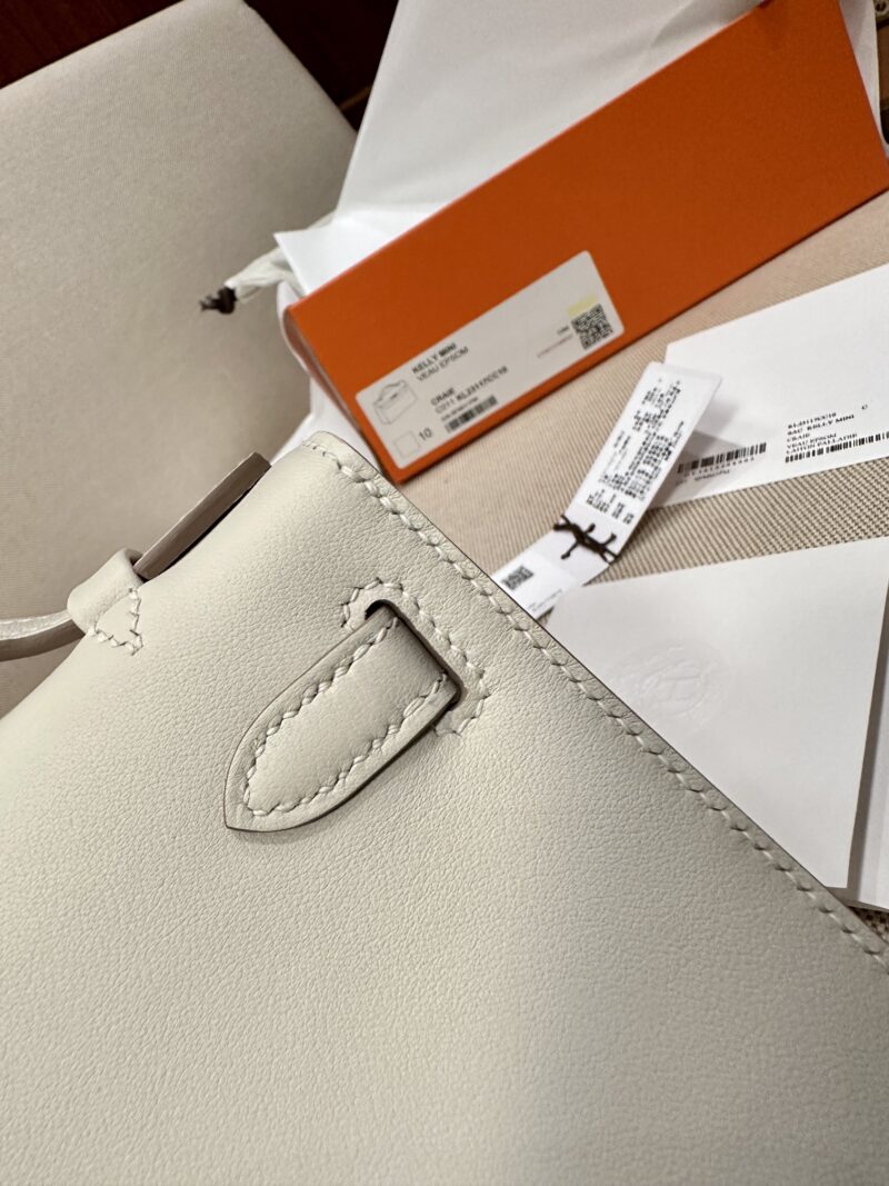 Hermès Kelly Pochette Craie Swift Gold Hardware