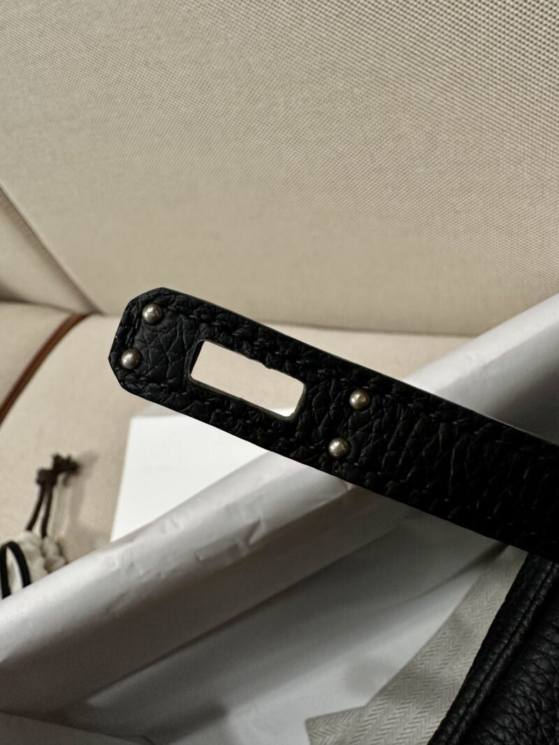 Hermès Birkin 25 Noir Togo Palladium Hardware - Image 7