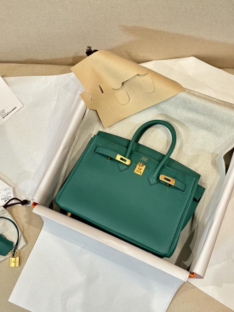 Hermès Birkin 25 Malachite, Gold Togo Gold Hardware