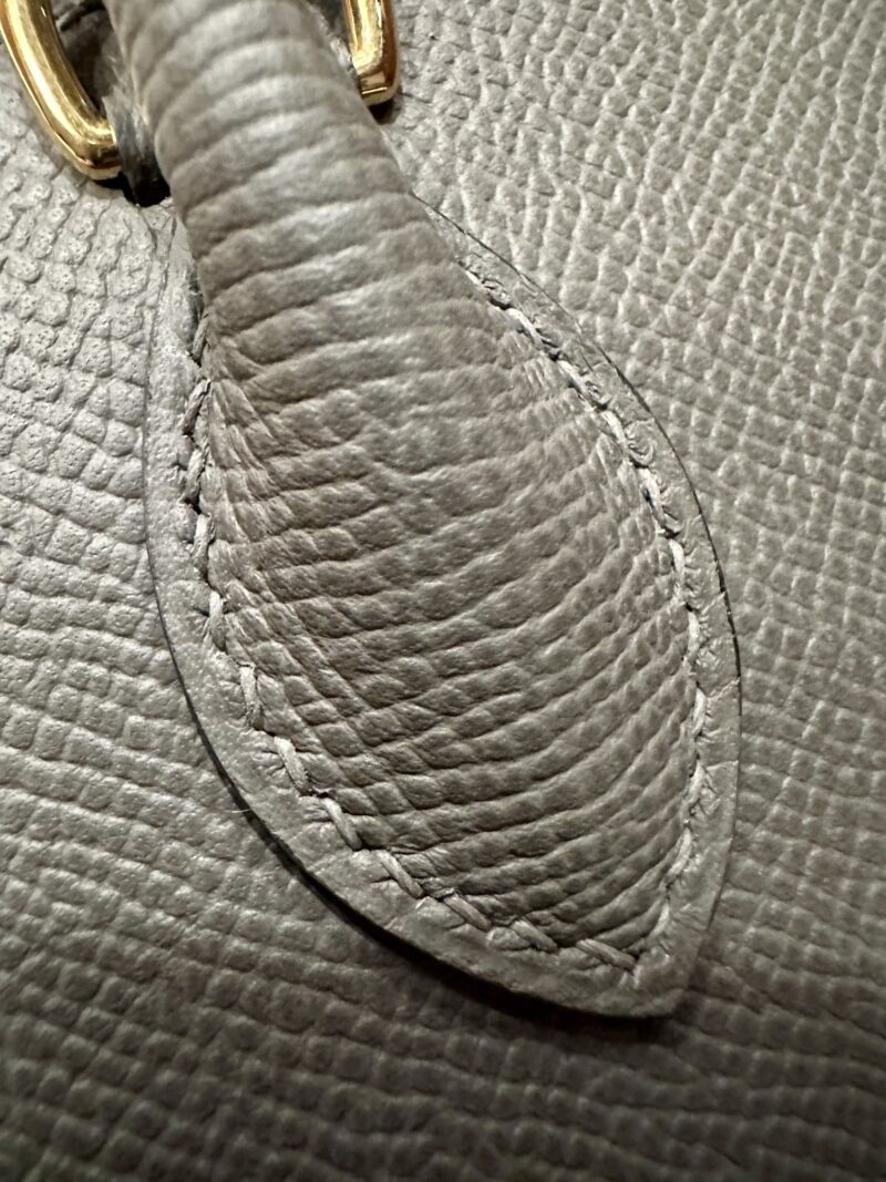 Hermès Bolide 27 Epsom Gris Meyer Gold Hardware