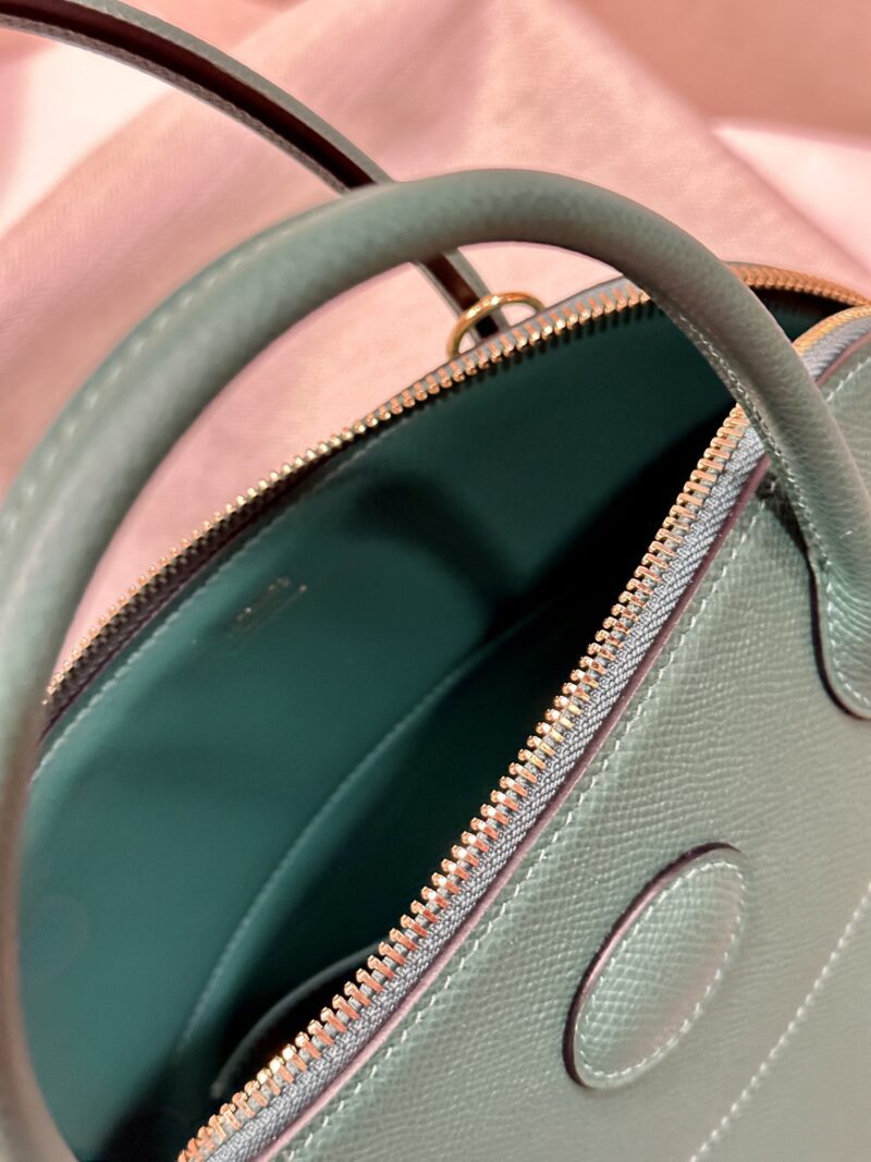 Hermès Bolide 27 Epsom Malachite Gold Hardware