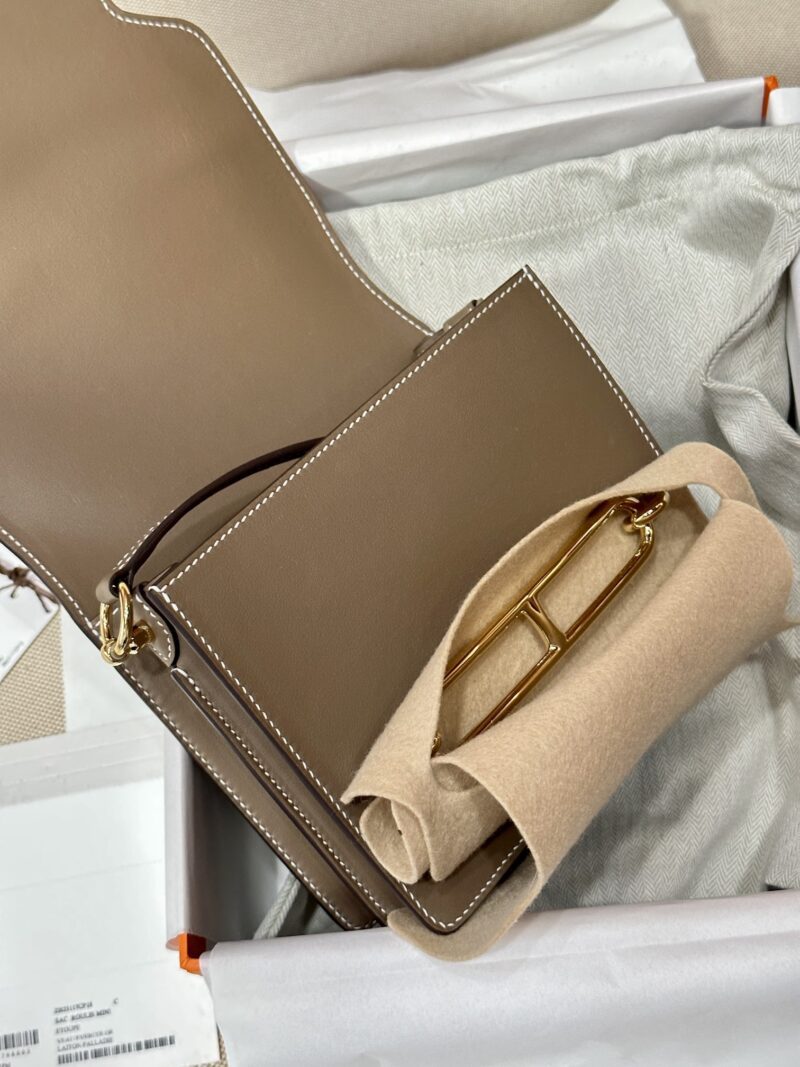 Hermès Roulis 19 Swift Etoupe Gold Hardware - Image 7