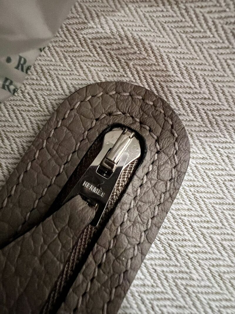 Hermès Garden Party 36 Country Gris Asphalt Silver Hardware - Image 6