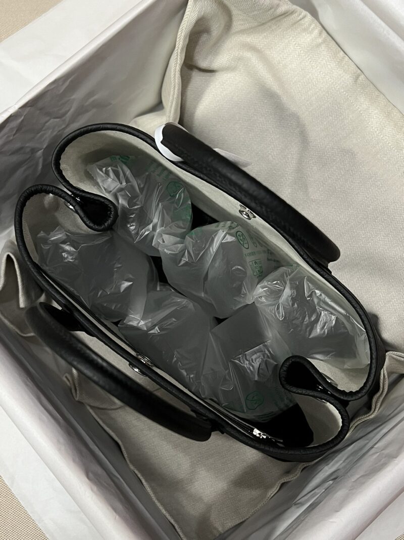 Hermès Garden Party 30 Country Leather Noir Silver Hardware - Image 6
