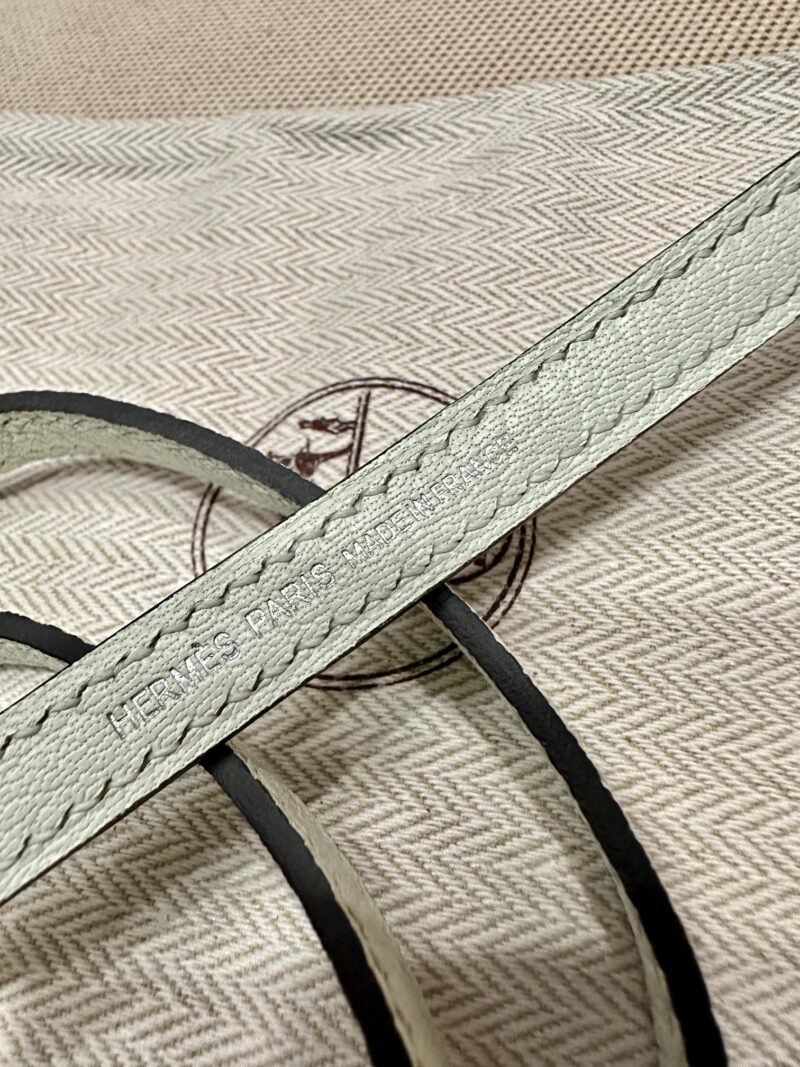 Hermès Mini Bolide 18 Chevre Vert Fizz Silver Hardware
