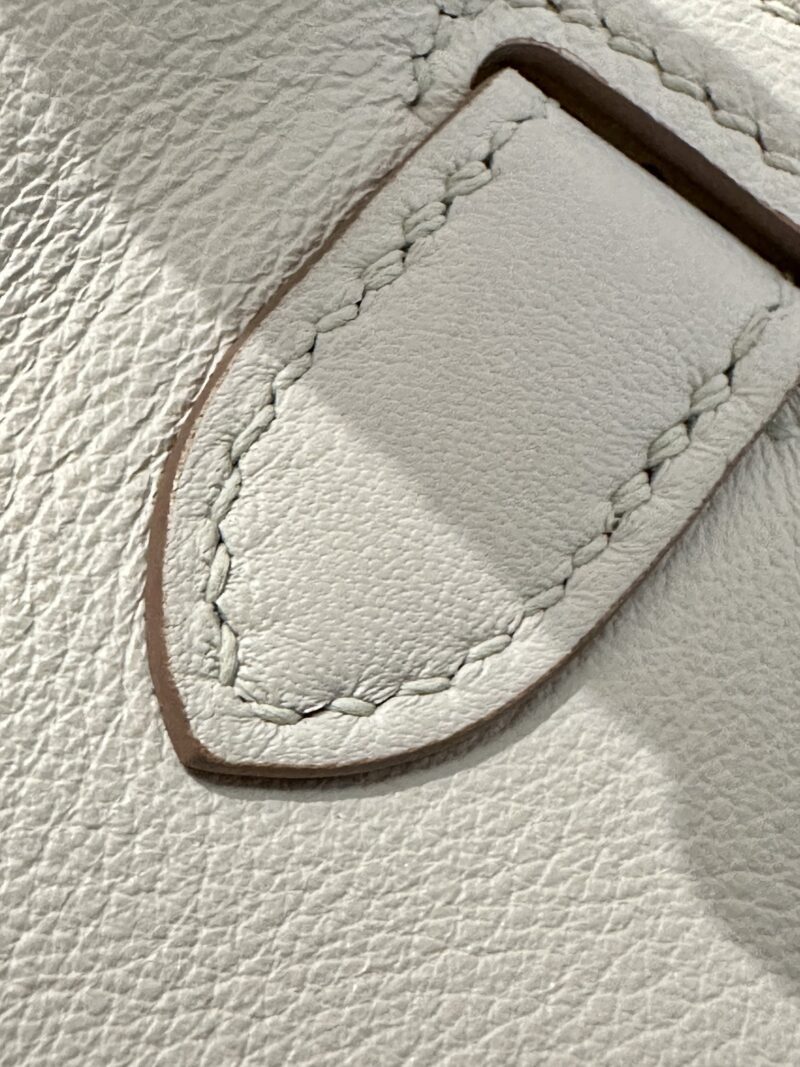 Hermès Jypsiere 23 Swift Mushroom Silver Hardware - Image 8