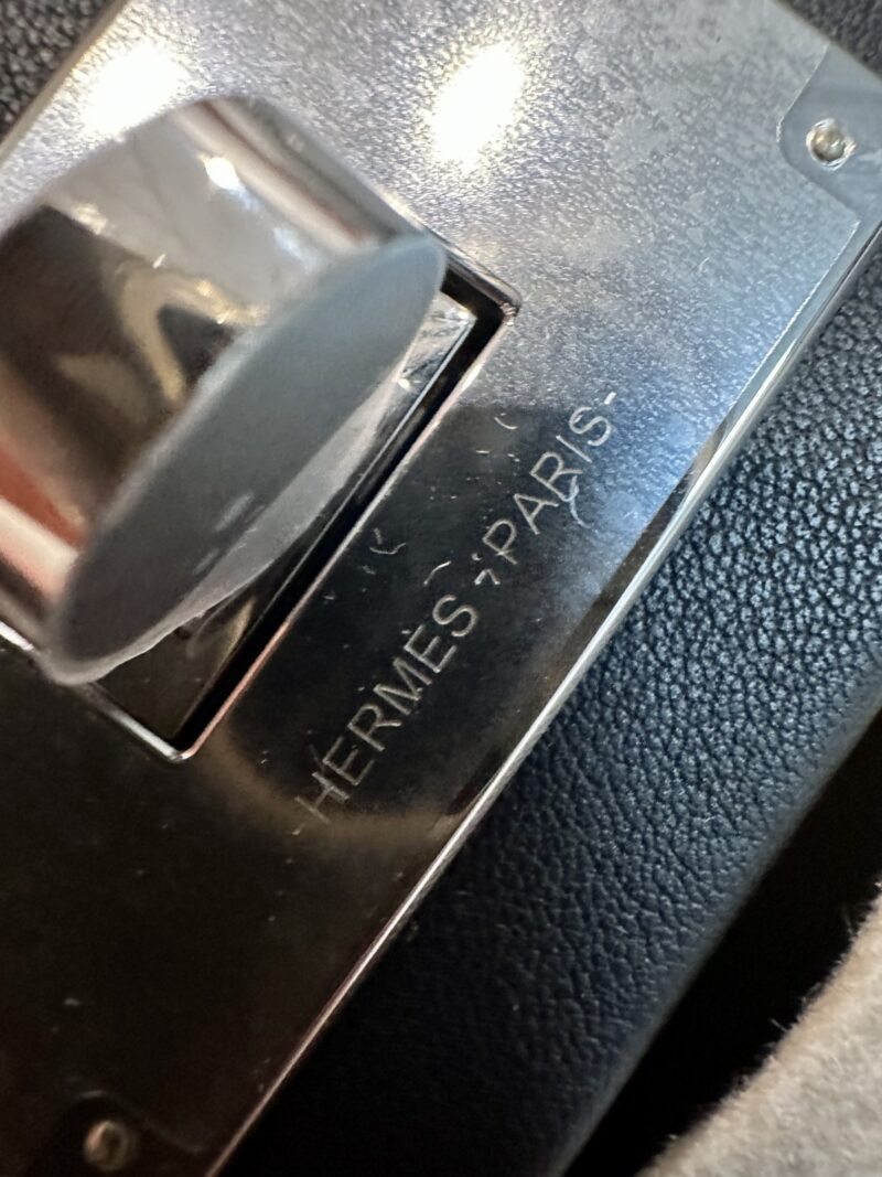 Hermès Mini Kelly 2424 Volupto & Swift Noir Silver Hardware - Image 16