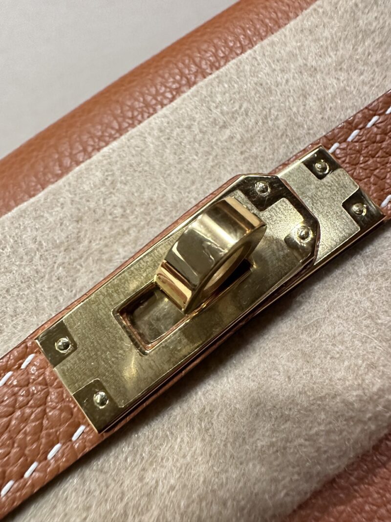 Hermès Kelly Danse 22 Evercolor Gold Gold Hardware - Image 7