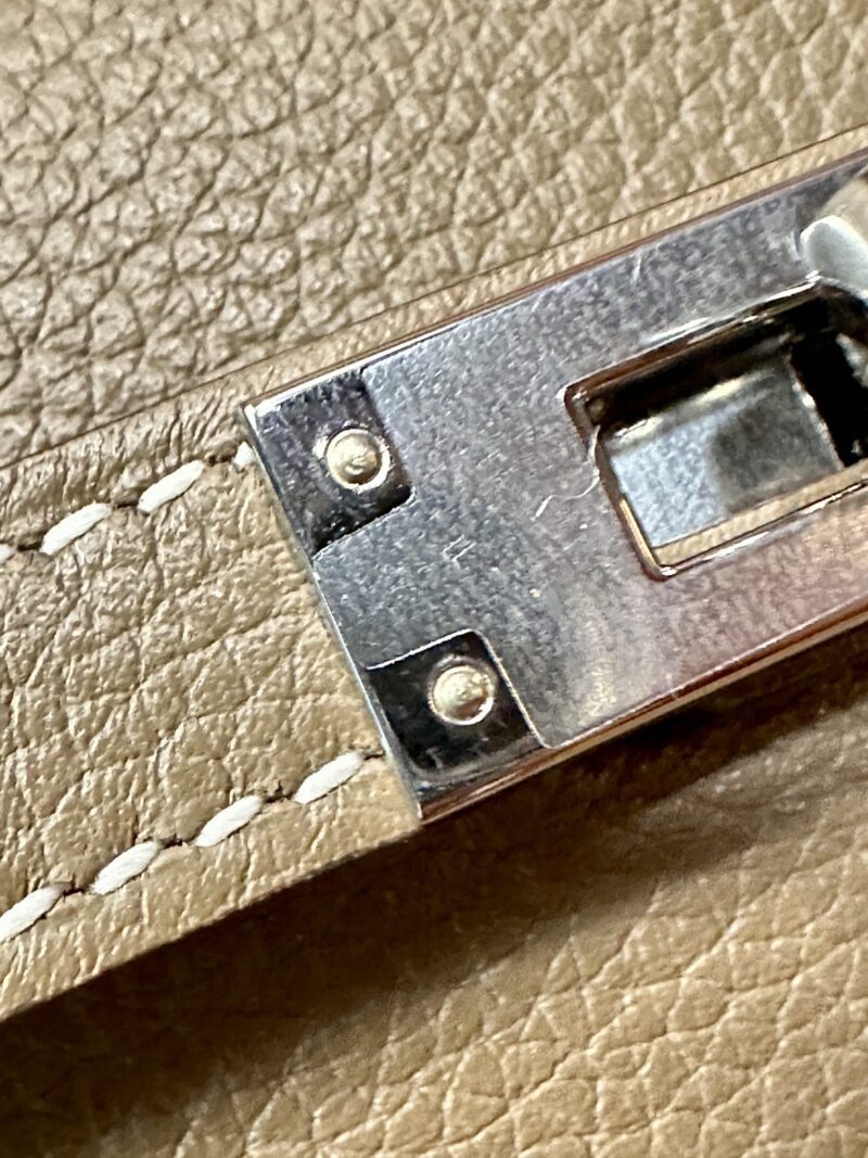 Hermès Kelly Danse 22 Evercolor Etoupe Silver Hardware