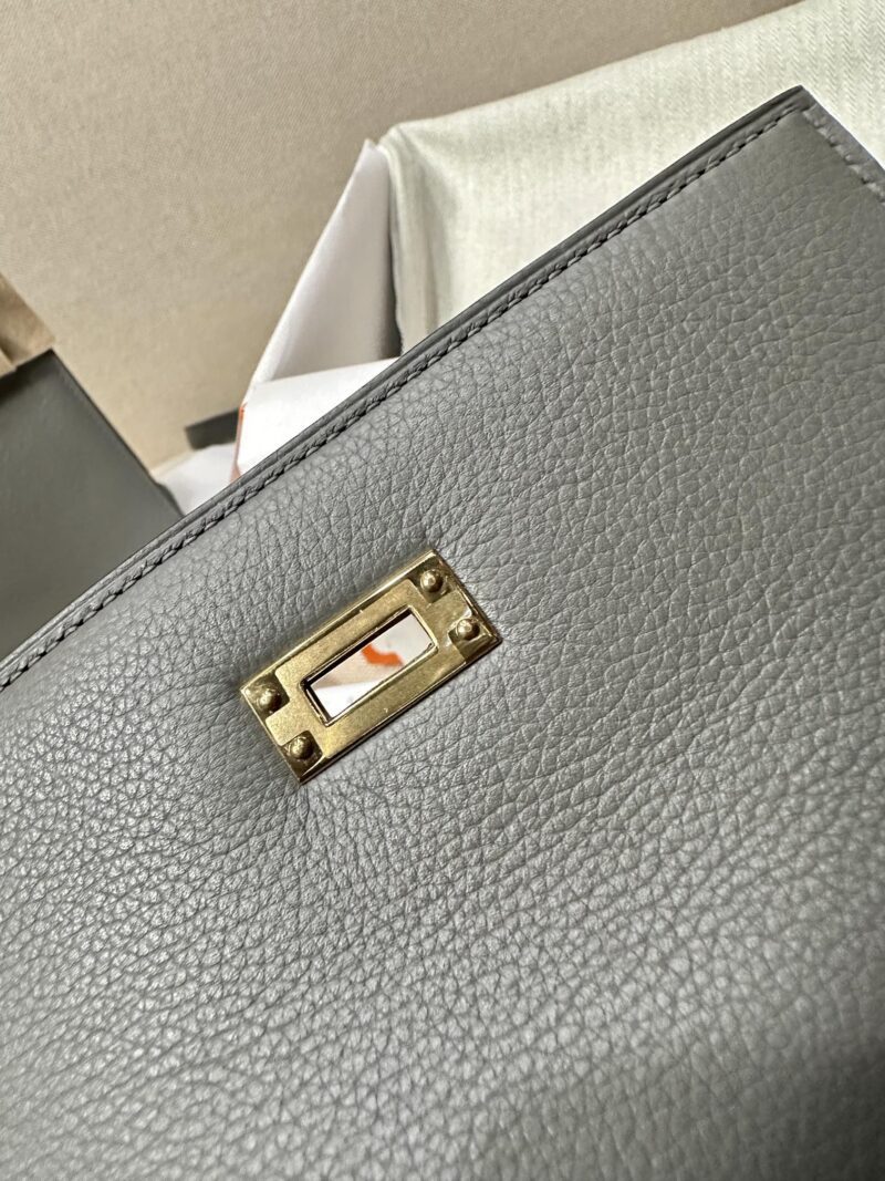 Hermès Kelly Danse 22 Evercolor Gris Meyer Gold Hardware