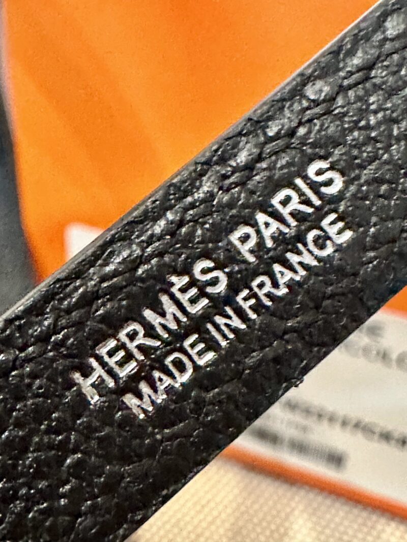 Hermès Kelly Danse 22 Evercolor Noir Silver Hardware - Image 7