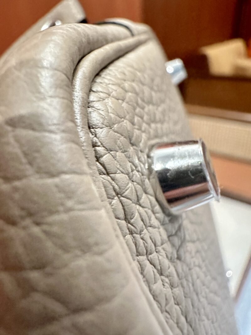 Hermès Picotin 18 Clemence Gris Tourterelle Silver Hardware - Image 5