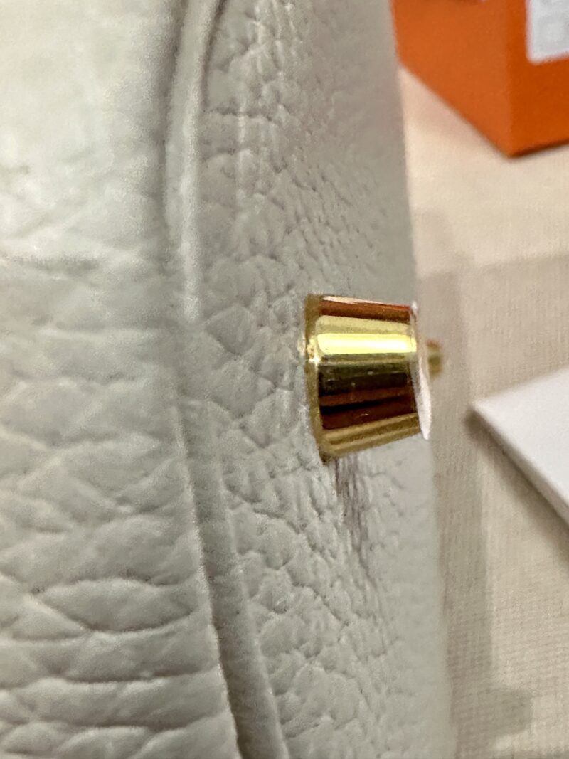 Hermès Picotin 22 Clemence Craie Gold Hardware - Image 7