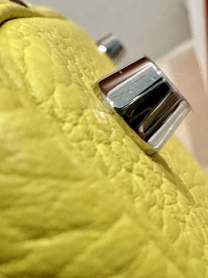 Hermès Picotin 18 Clemence Jaune Citron Silver Hardware - Image 8
