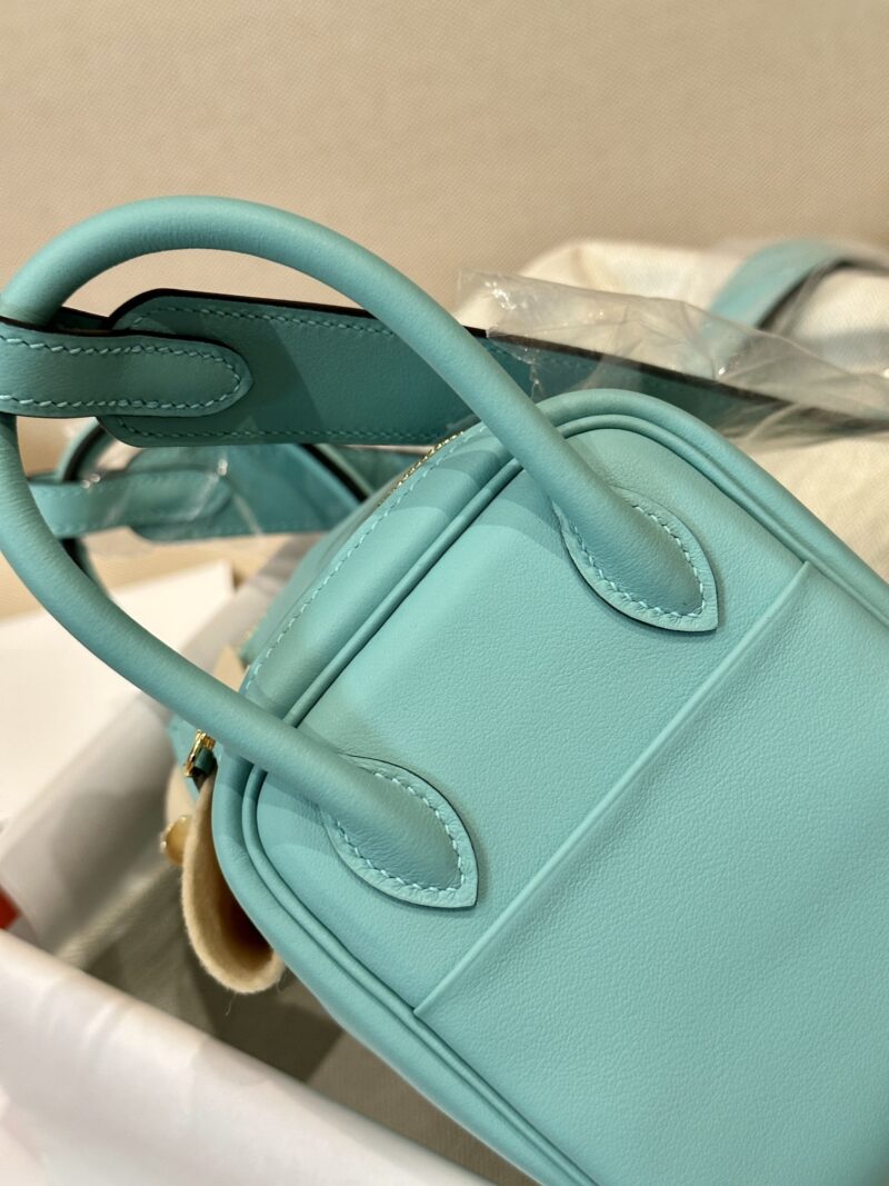 Hermès Mini Lindy 20 Swift Atoll Gold Hardware - Image 6