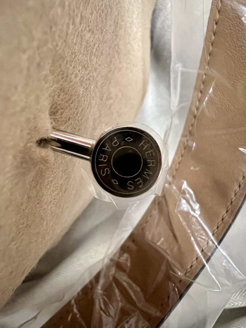 Hermès Lindy 26 Taurillon Clemence Chai & Mauve Sylvestre Silver Hardware - Image 8