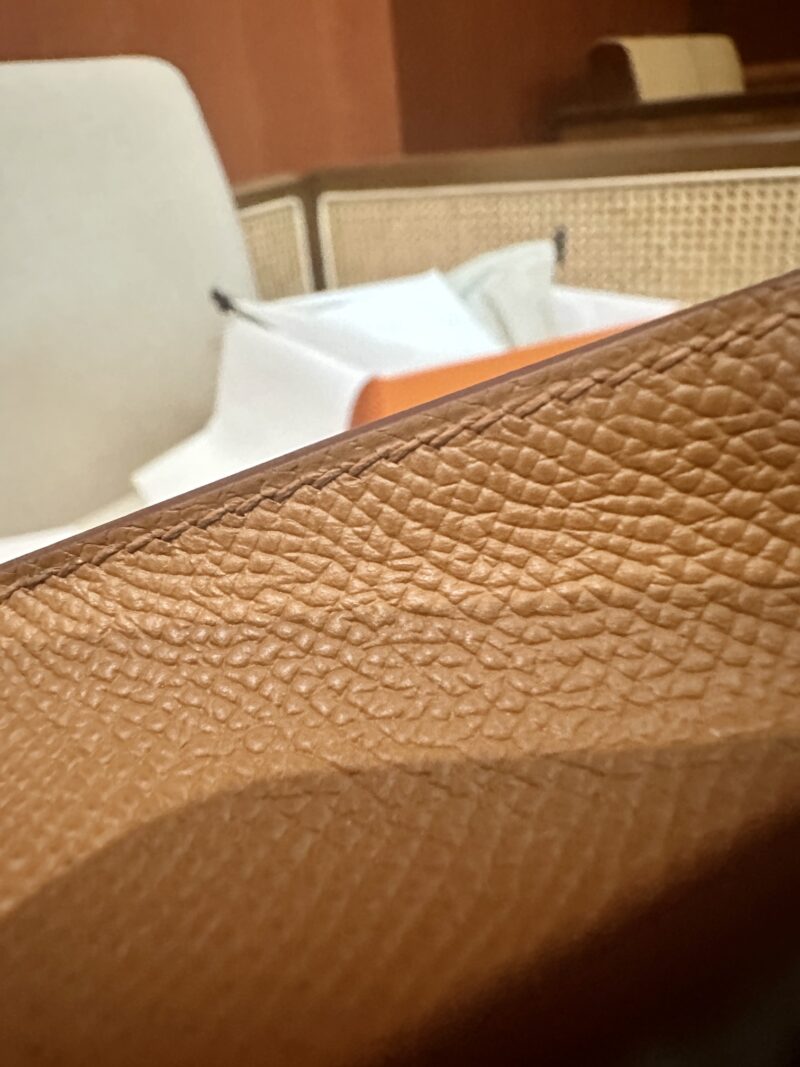 Hermès Mini Kelly 19 Epsom Craie & Gold Gold Hardware - Image 13