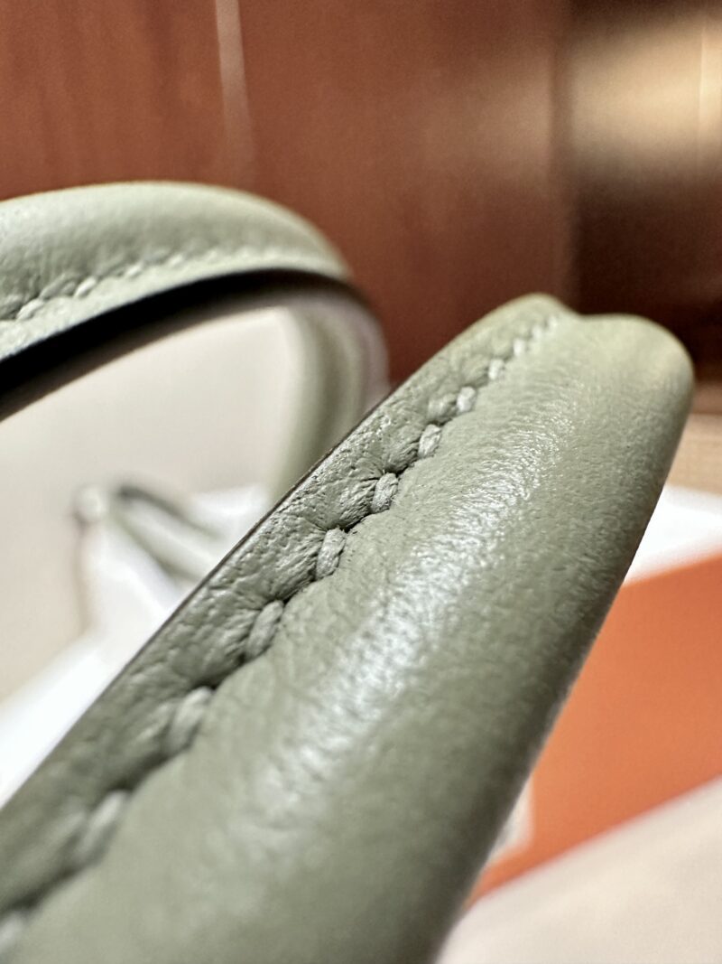 Hermès Bolide 27 Swift Sauge Silver Hardware
