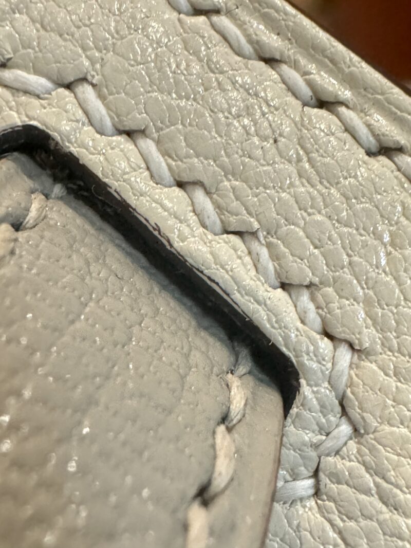 Hermès Mini Kelly 19 Chevre Nata & Gris Tourterelle Silver Hardware - Image 15