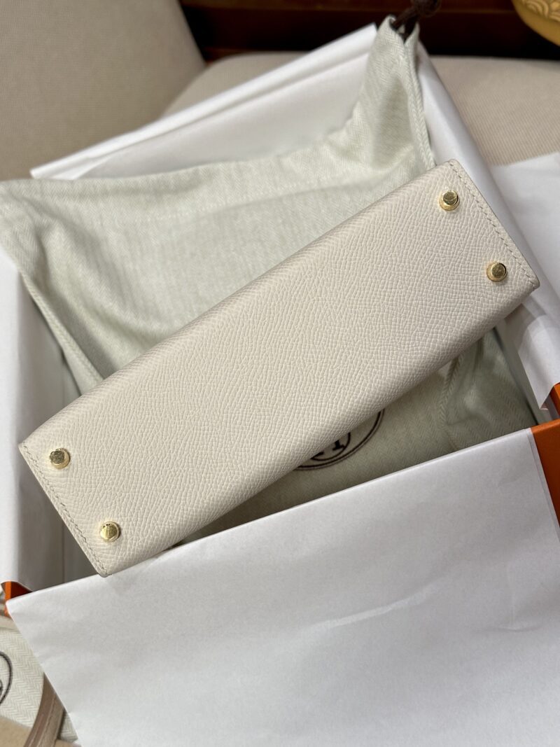 Hermès Mini Kelly 19 Epsom Craie Gold Hardware - Image 5