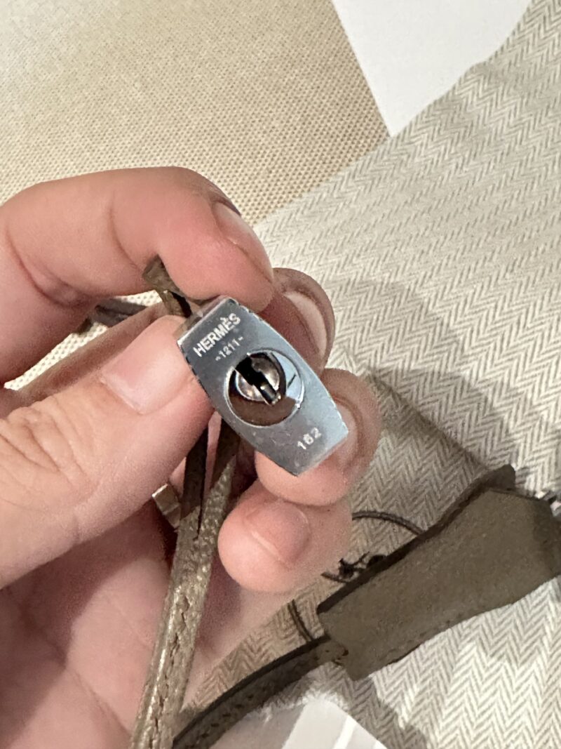 Hermès Kelly 25 Chevre Etoupe Silver Hardware - Image 17