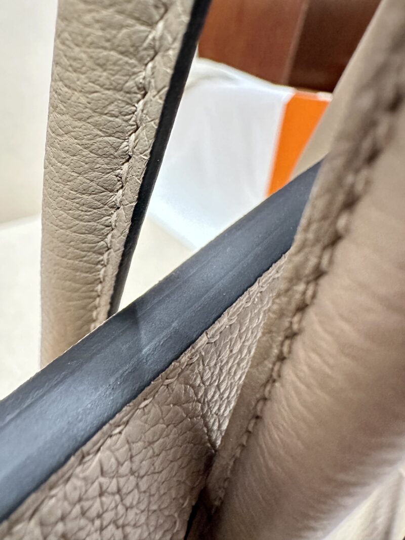 Hermès Birkin 30 Gris Tourterelle Togo Palladium Hardware - Image 6