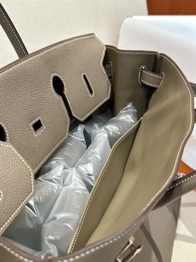 Hermès Birkin 40 Etoupe Togo Palladium Hardware - Image 5