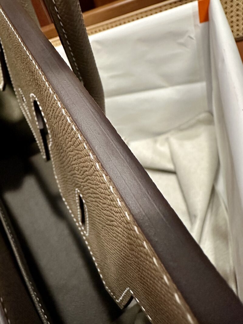 Hermès Birkin 35 Etoupe Epsom Palladium Hardware