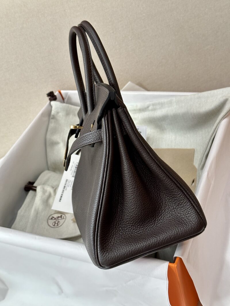 Hermès Birkin 25 Chocolate Togo Gold Hardware - Image 3