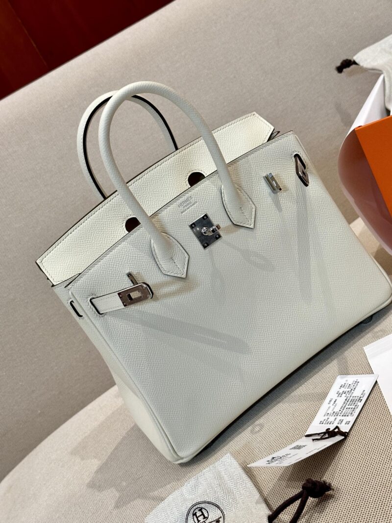 Hermès Birkin 25 Nata Epsom Palladium Hardware - Image 2