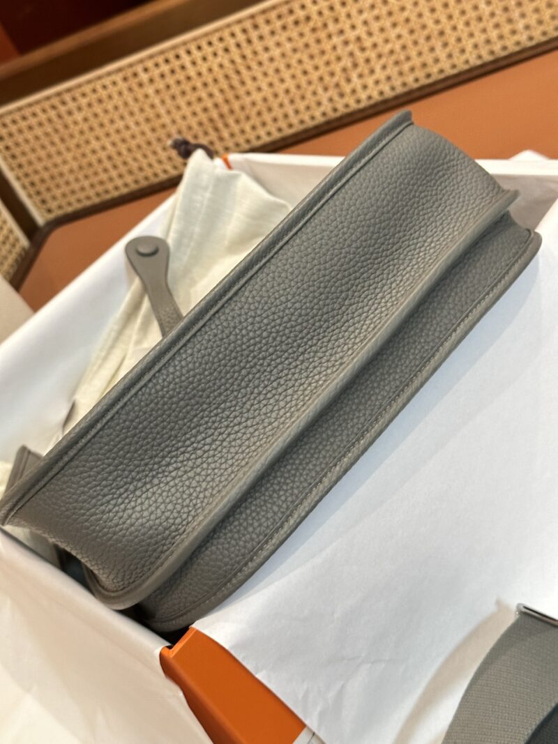 Hermès Evelyne 29 Taurillon Clemence Gris Meyer Silver Hardware - Image 8