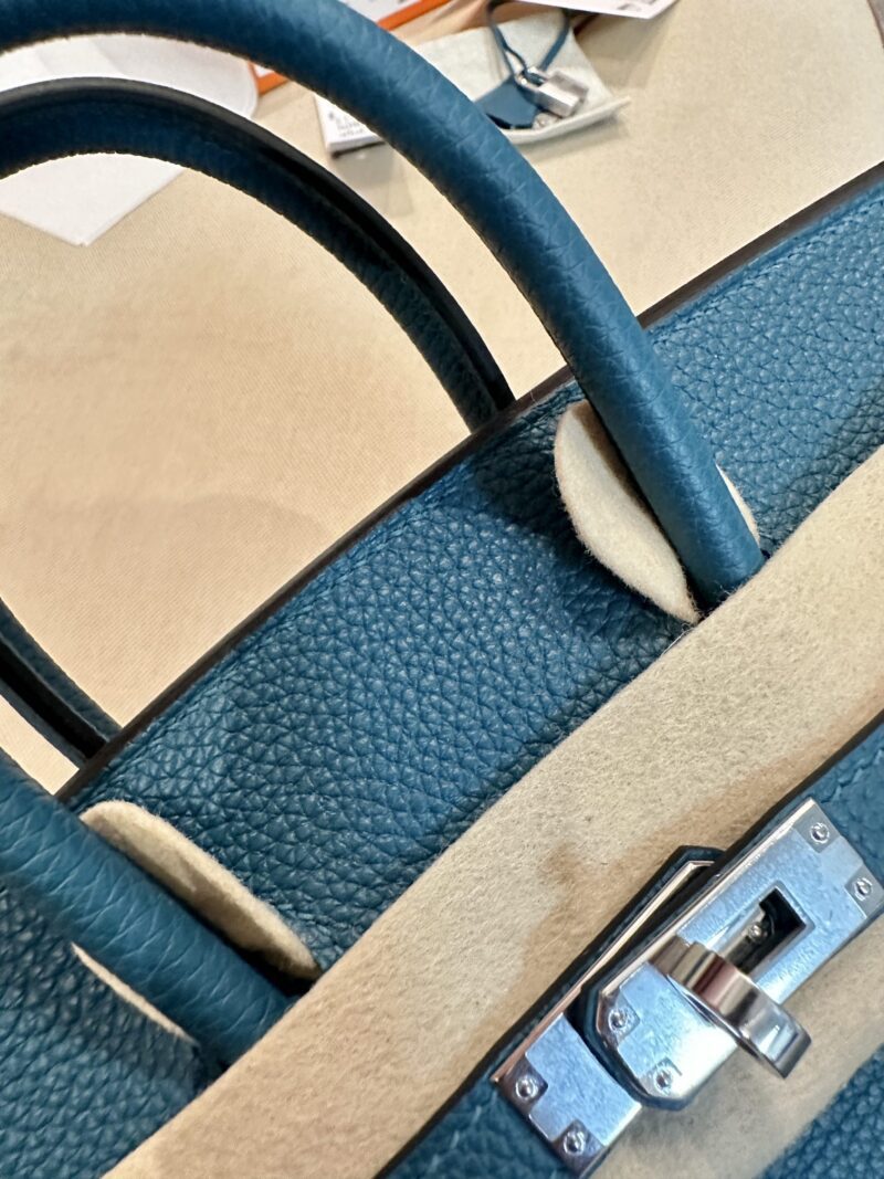 Hermès Birkin 25 Vert Bosphore Togo Palladium Hardware - Image 13