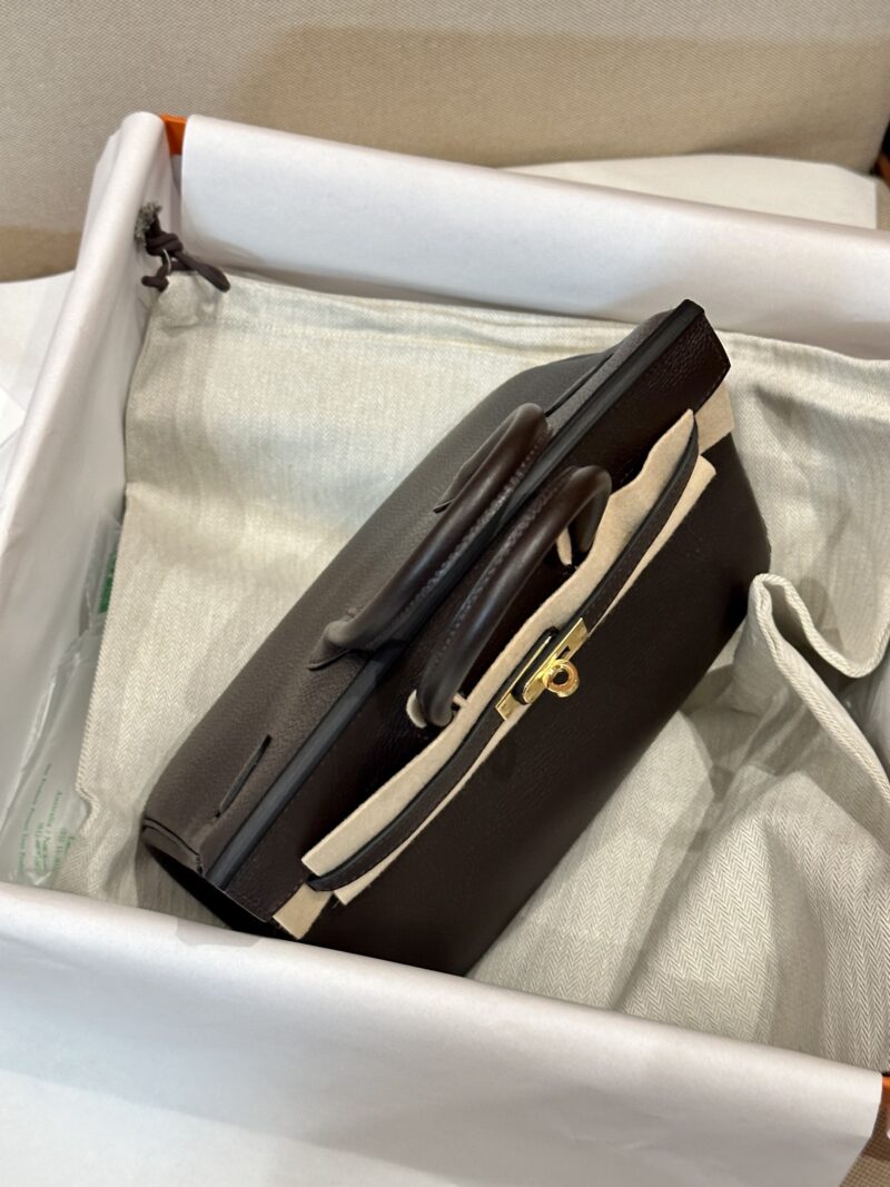 Hermès Birkin 25 Gris Misty, Gold Togo Gold Hardware - Image 7
