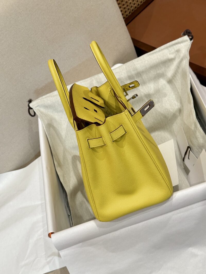 Hermès Birkin 25 Jaune De Naples Epsom Palladium Hardware - Image 4