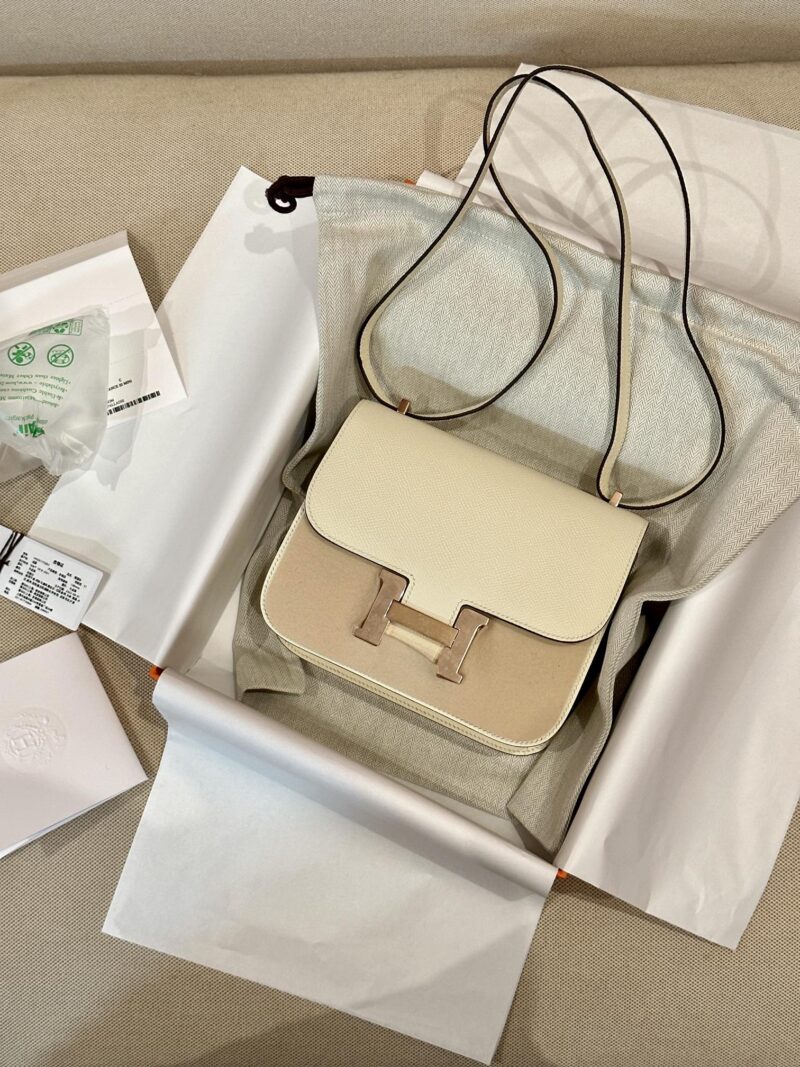 Hermès Constance 19 Nata, Rose Gold Epsom Gold Hardware