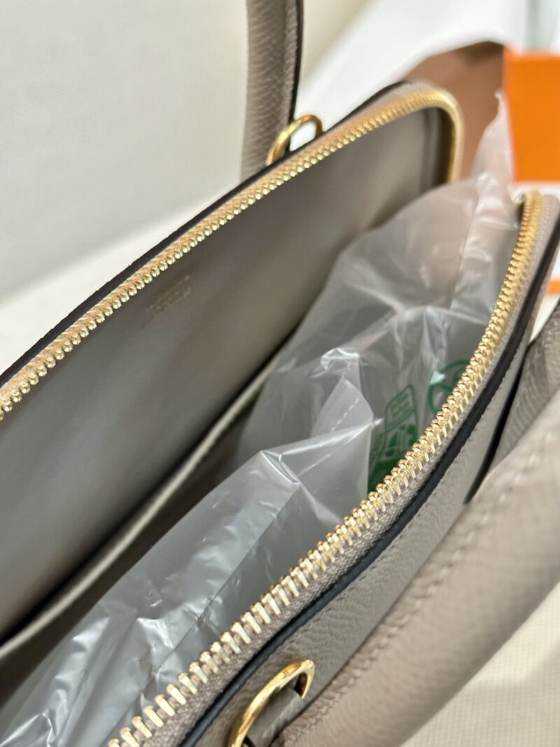 Hermès Bolide 25 Epsom Gris Asphalte Gold Hardware
