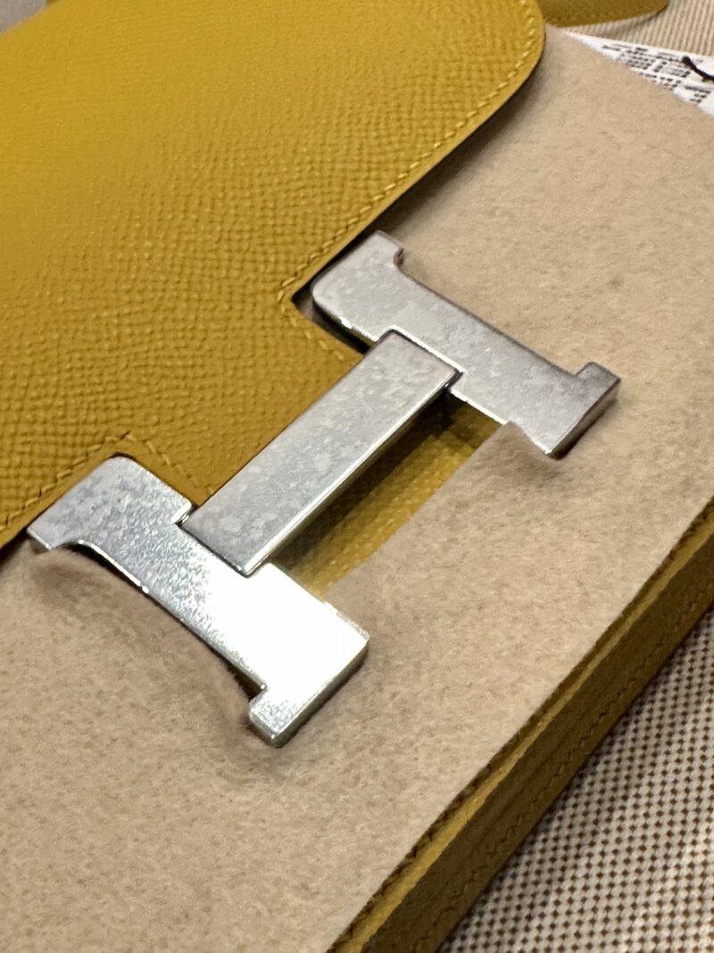 Hermès Constance 19 Amber Epsom Palladium Hardware - Image 6