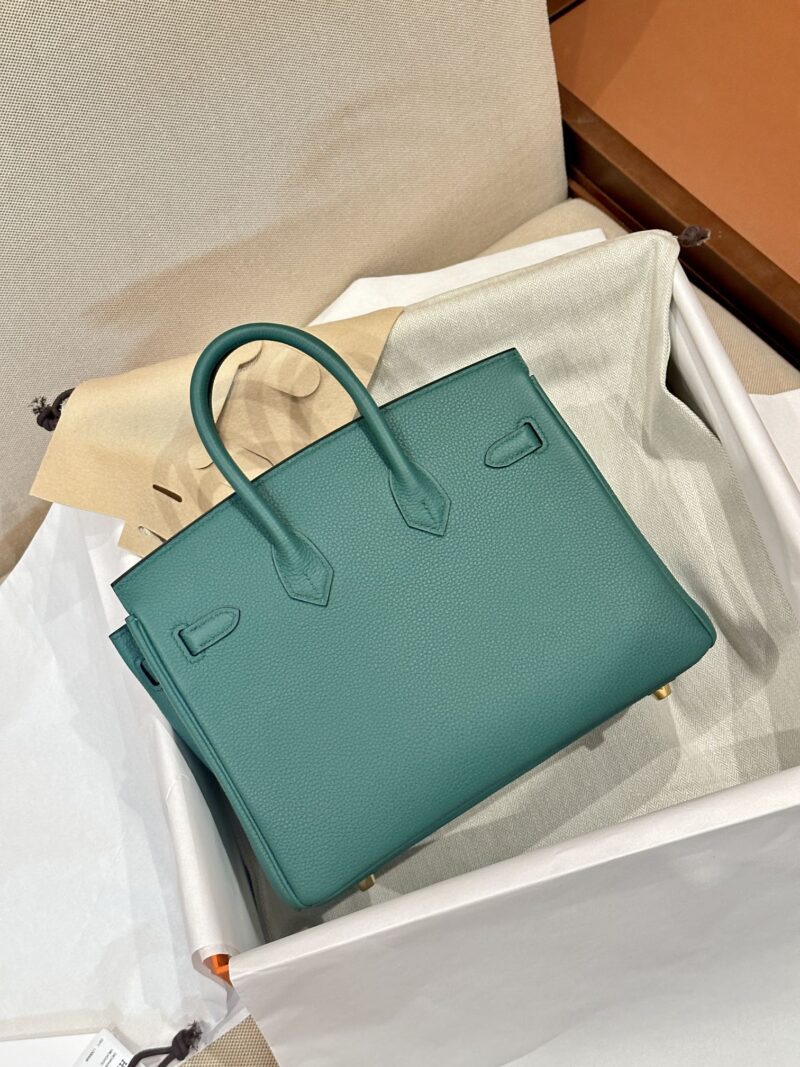 Hermès Birkin 25 Malachite, Gold Togo Gold Hardware - Image 2