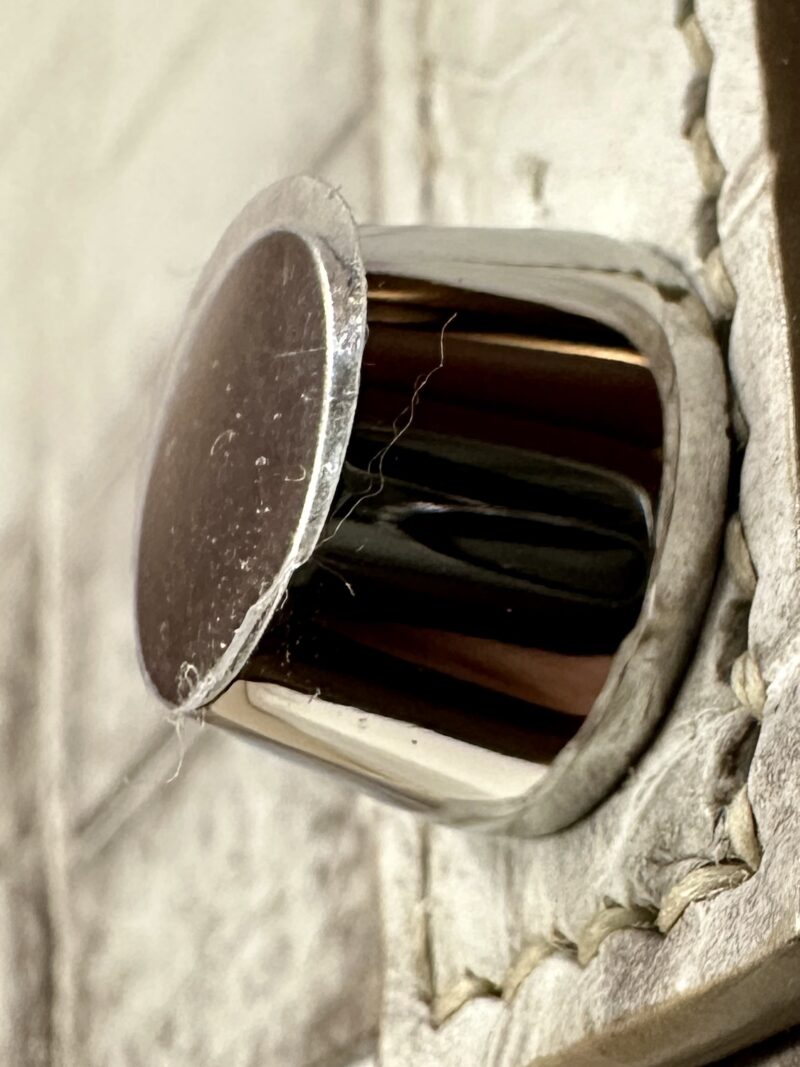 Hermès Birkin 25 Himalaya Crocodile Palladium Hardware - Image 10