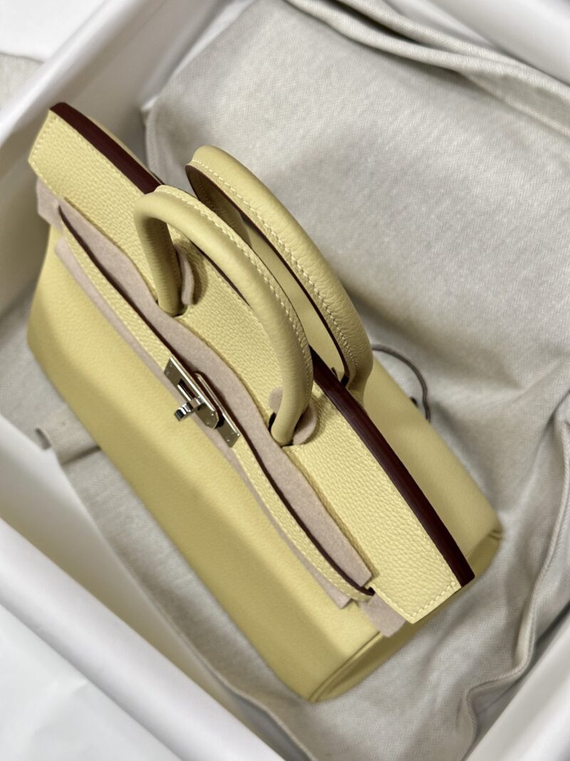 Hermès Birkin 25 Jaune Poussin Togo Palladium Hardware - Image 7