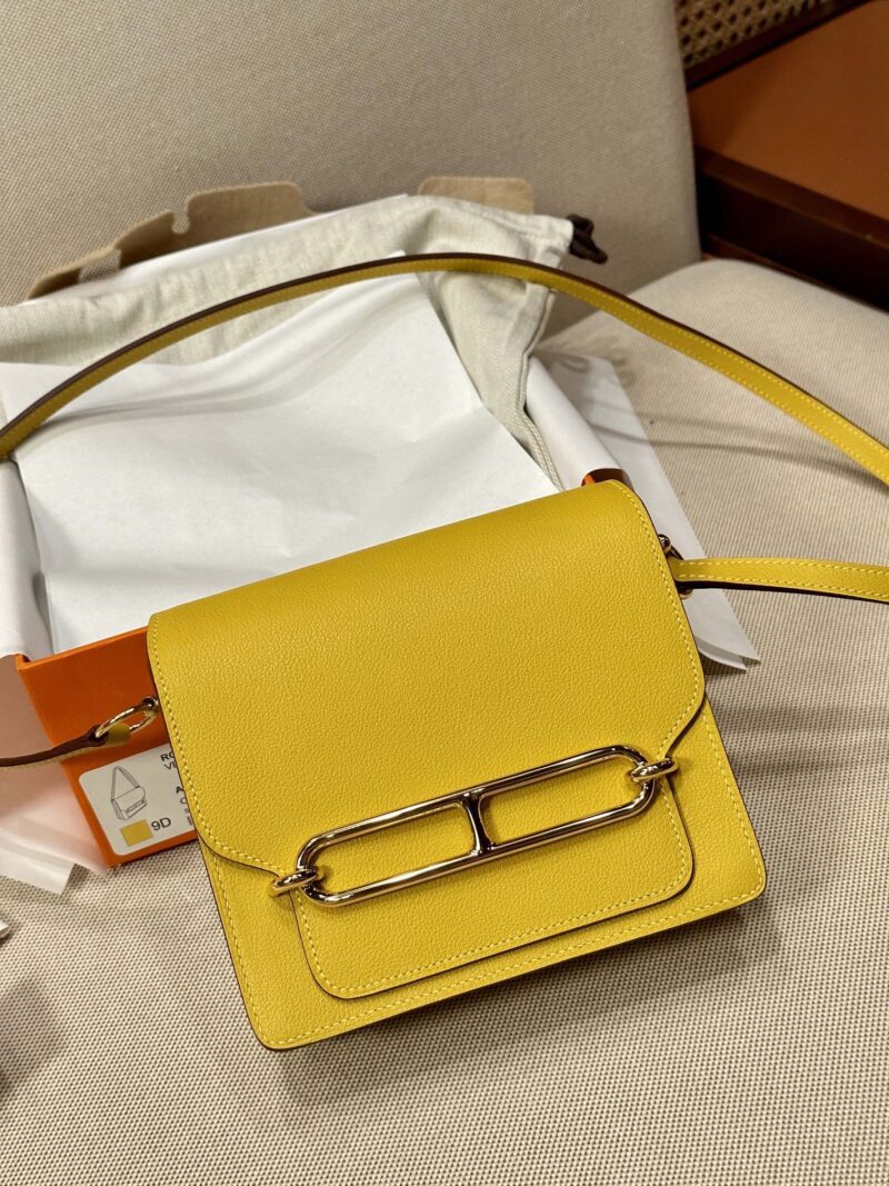 Hermès Roulis 19 Evercolor Amber Gold Hardware - Image 2