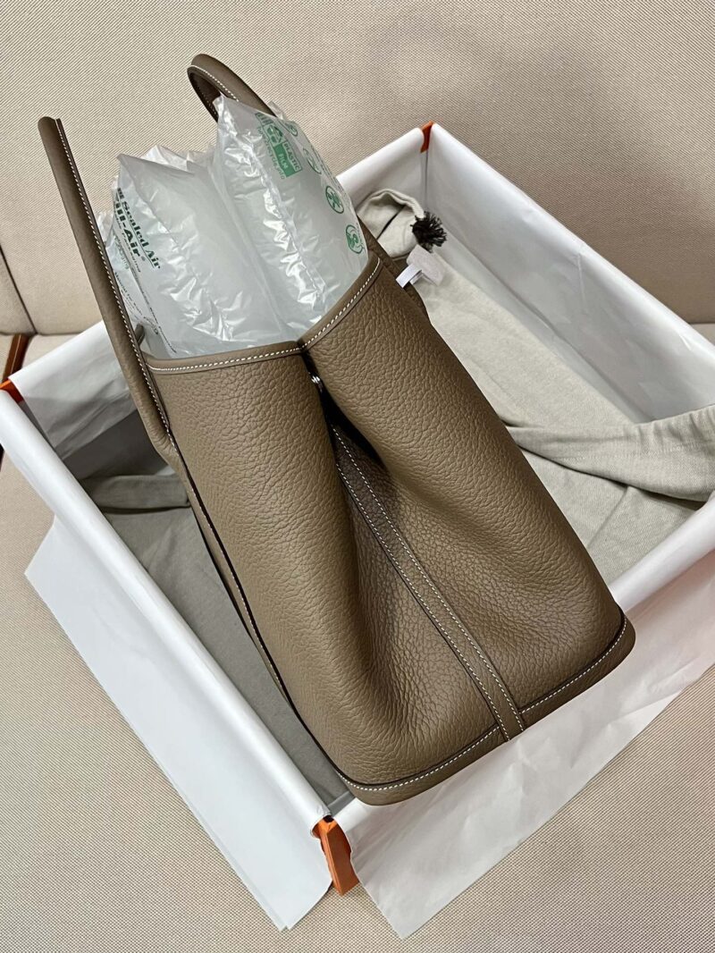 Hermès Garden Party 36 Country Etoupe Silver Hardware - Image 4