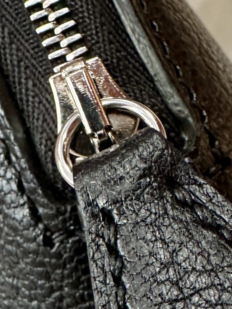 Hermès Mini Bolide 18 Chevre Noir Silver Hardware