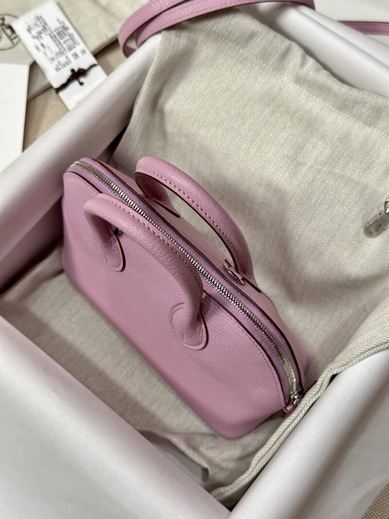 Hermès Mini Bolide 18 Chevre Mauve Sylvestre Silver Hardware