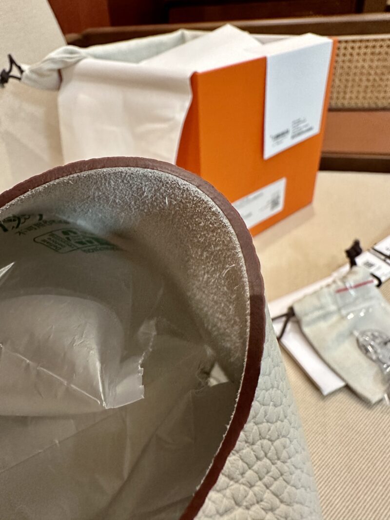 Hermès Picotin 18 Taurillon Clemence &Amp; Swift Craie &Amp; Gold Silver Hardware