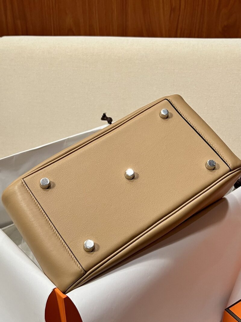 Hermès Lindy 26 Taurillon Clemence Chai & Mauve Sylvestre Silver Hardware - Image 5
